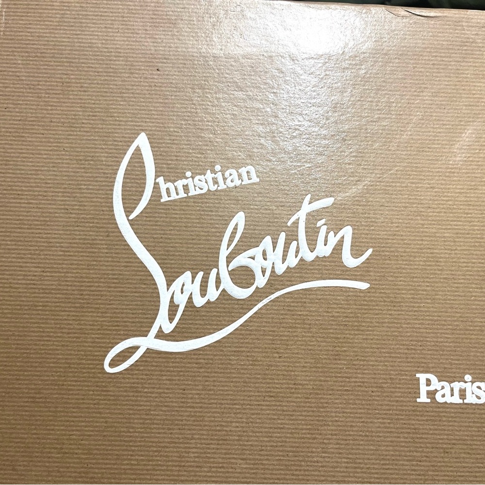 Christian Louboutin Brown Box with White Logo